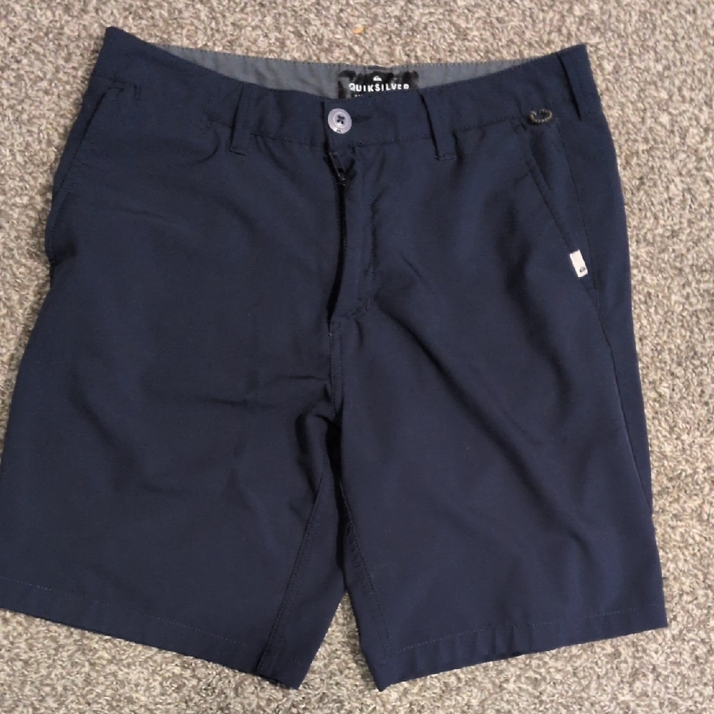 Quiksilver Men's Dark Navy Flat Front‎ Shorts 30